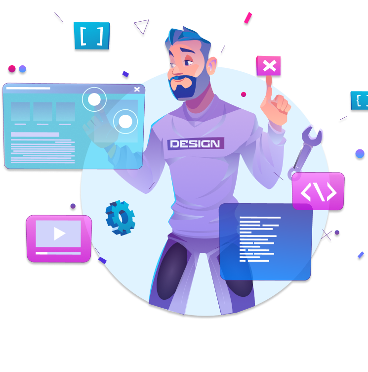 web developer vector